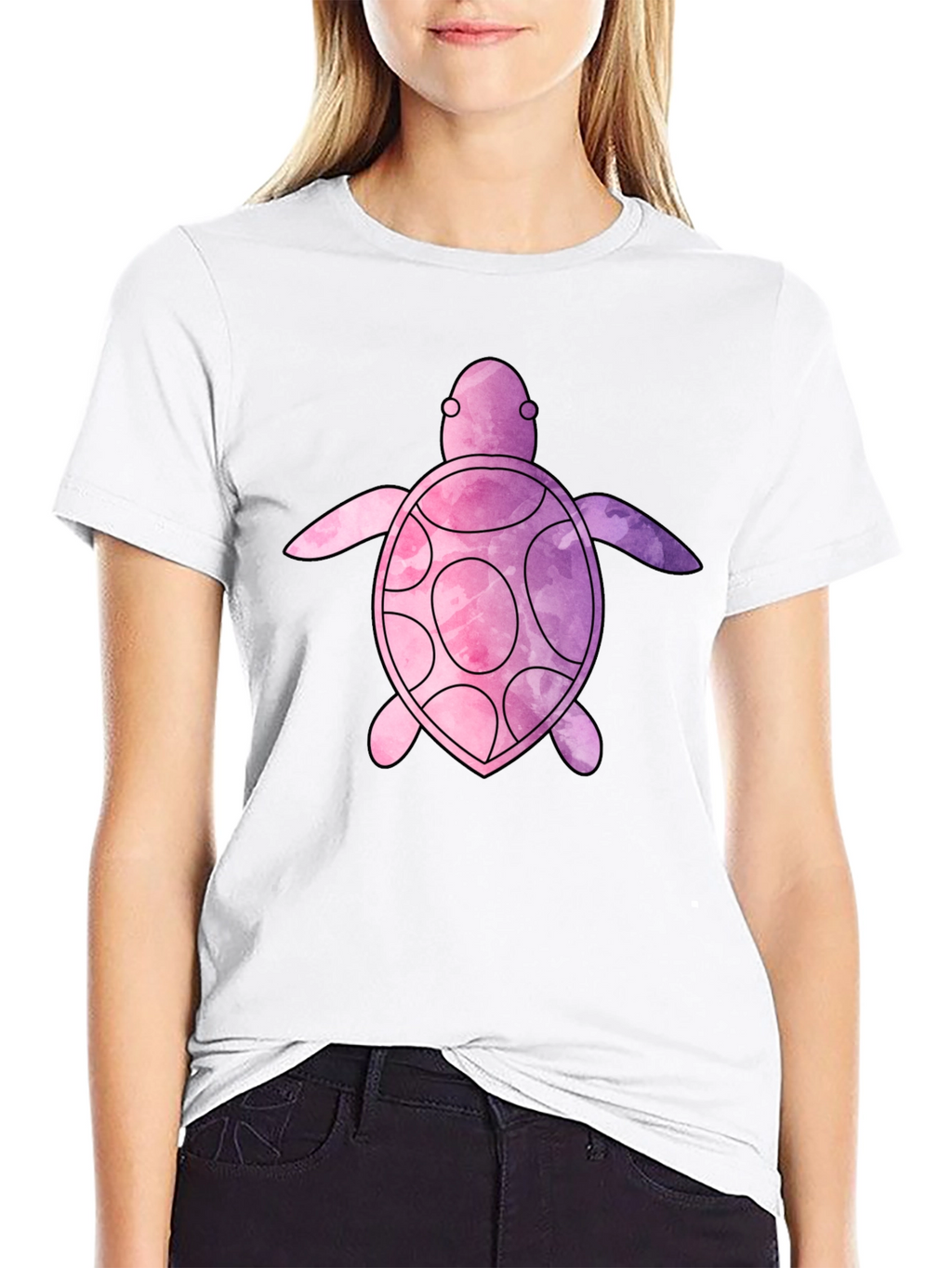 Watercolor Turtle Graphic Tee