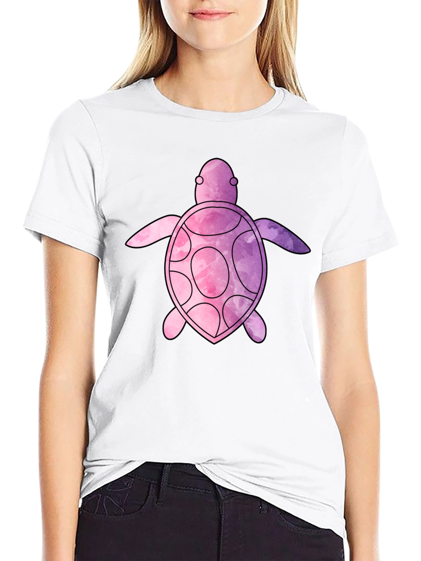 Watercolor Turtle Graphic Tee
