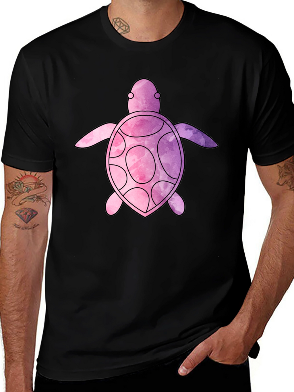 Watercolor Turtle Graphic Tee