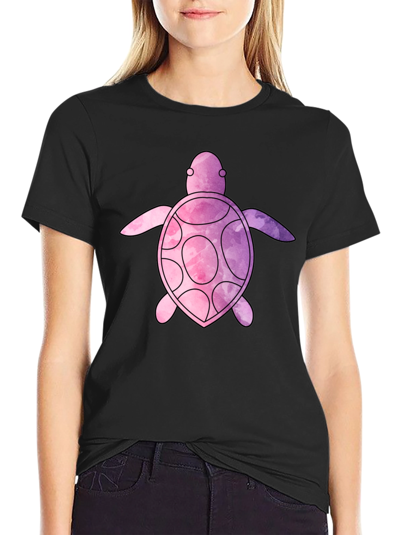 Watercolor Turtle Graphic Tee