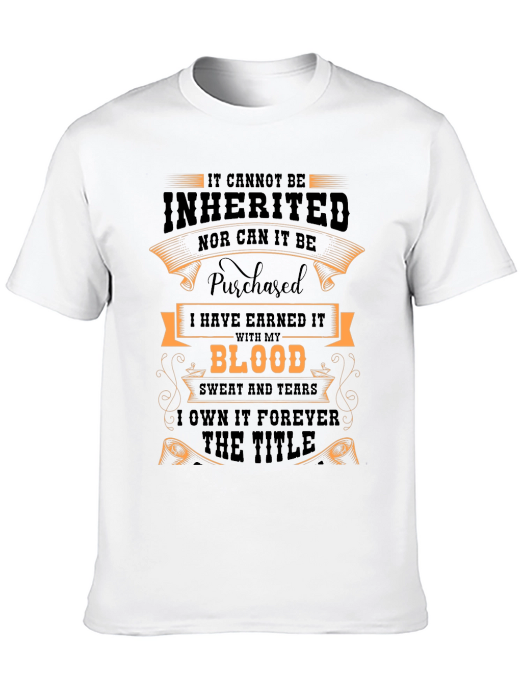 Earned Title Graphic Tee - Black
