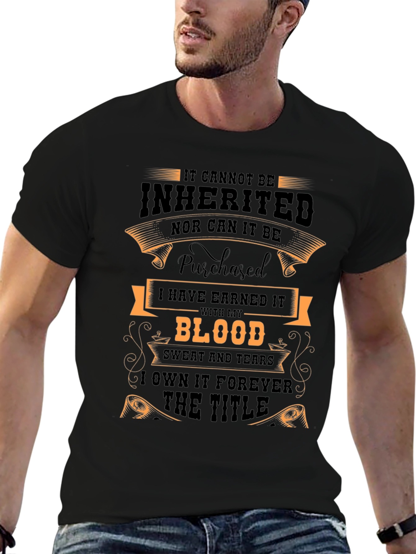 Earned Title Graphic Tee - Black