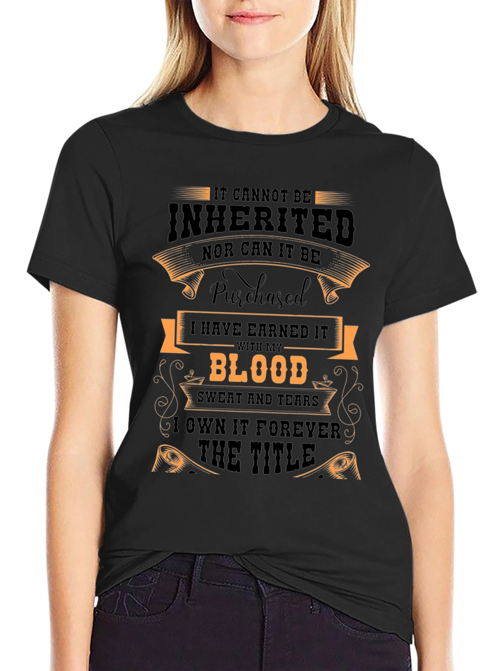 Earned Title Graphic Tee - Black