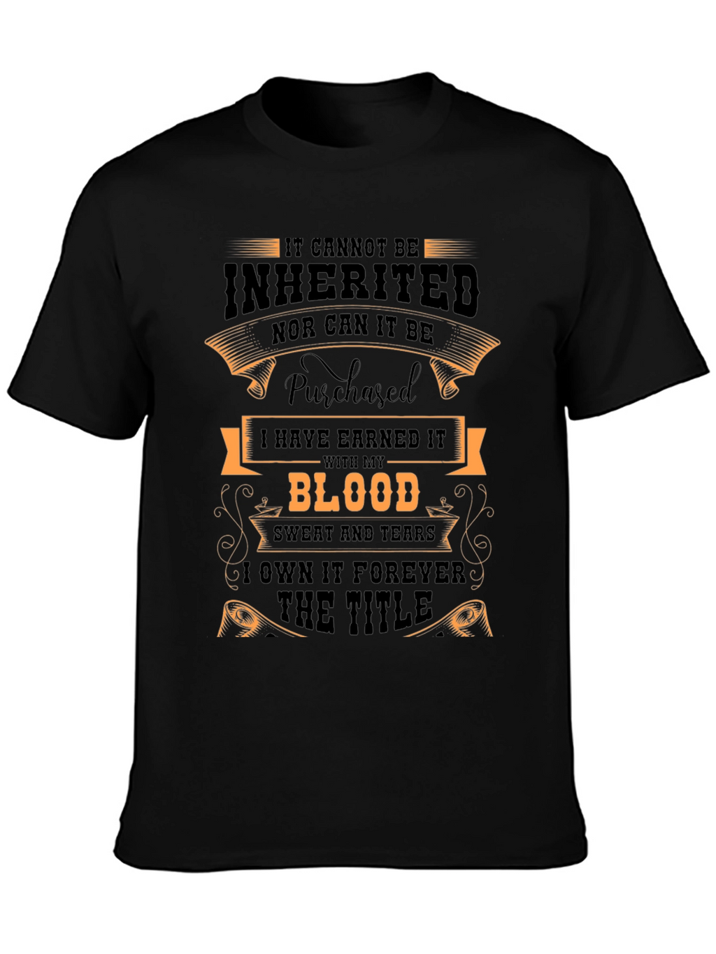 Earned Title Graphic Tee - Black