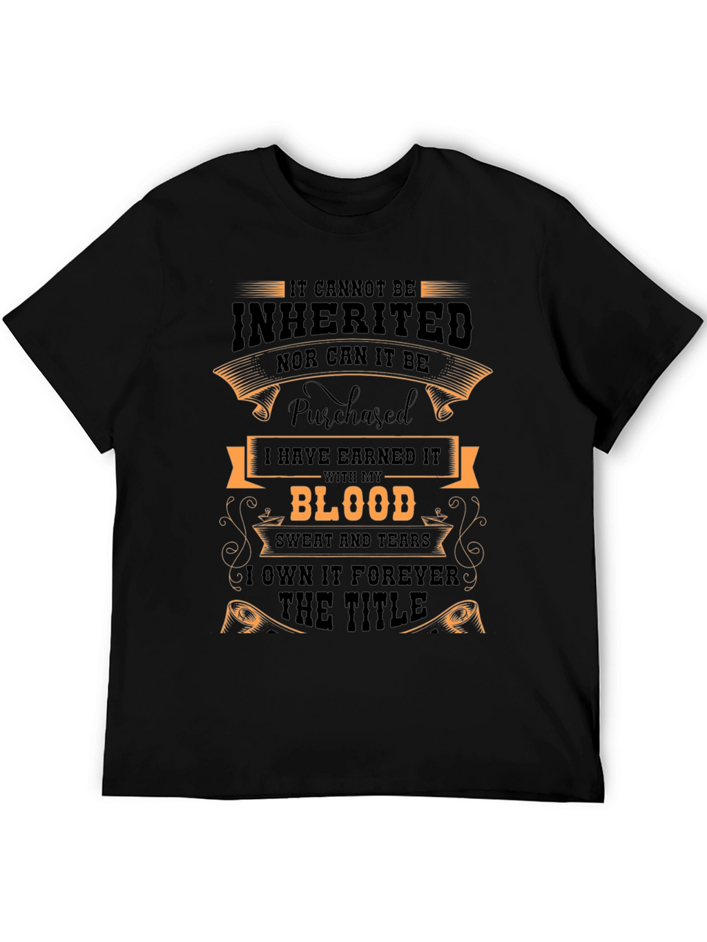 Earned Title Graphic Tee - Black