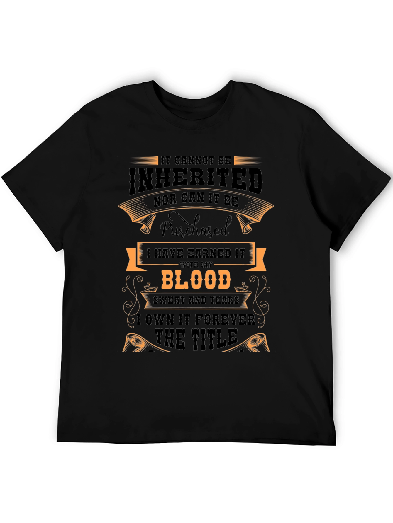 Earned Title Graphic Tee - Black