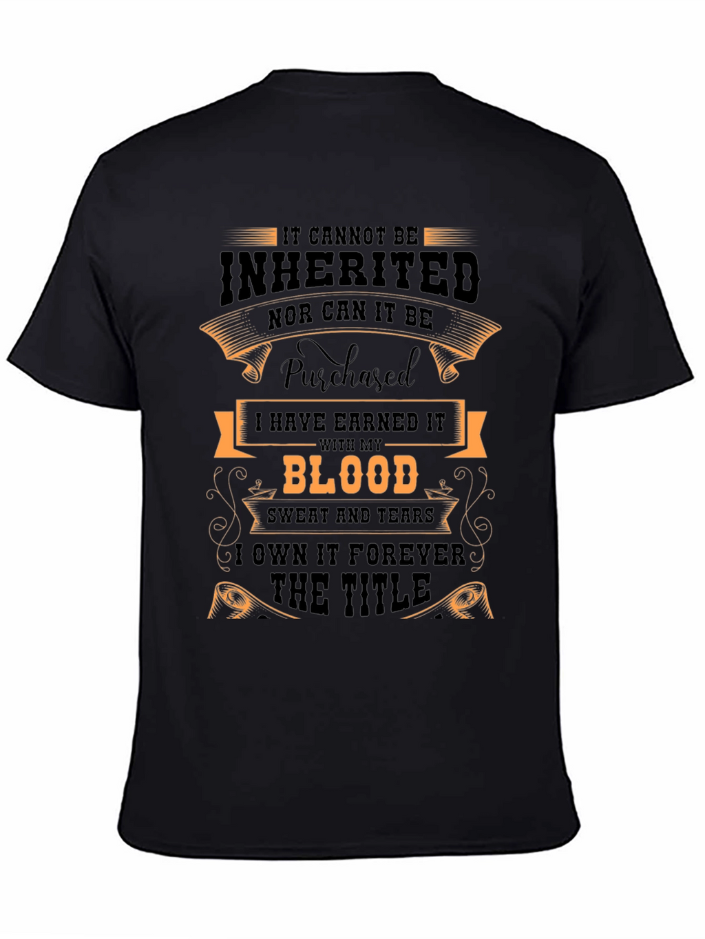Earned Title Graphic Tee - Black
