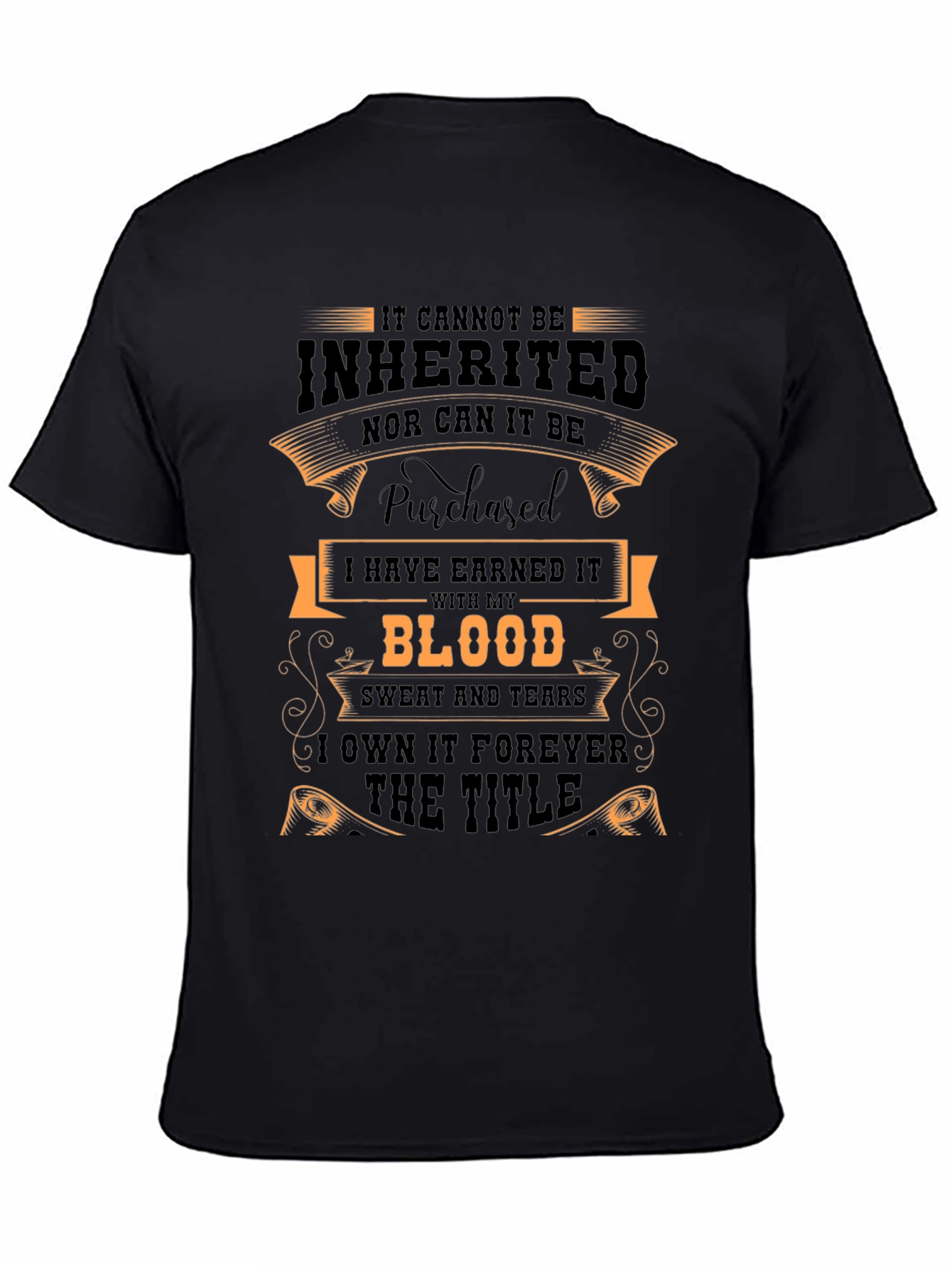 Earned Title Graphic Tee - Black