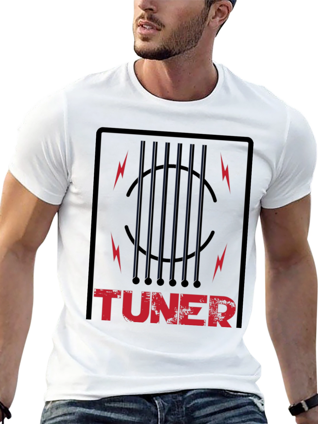 Guitar Tuner T-Shirt - Musician Graphic Tee