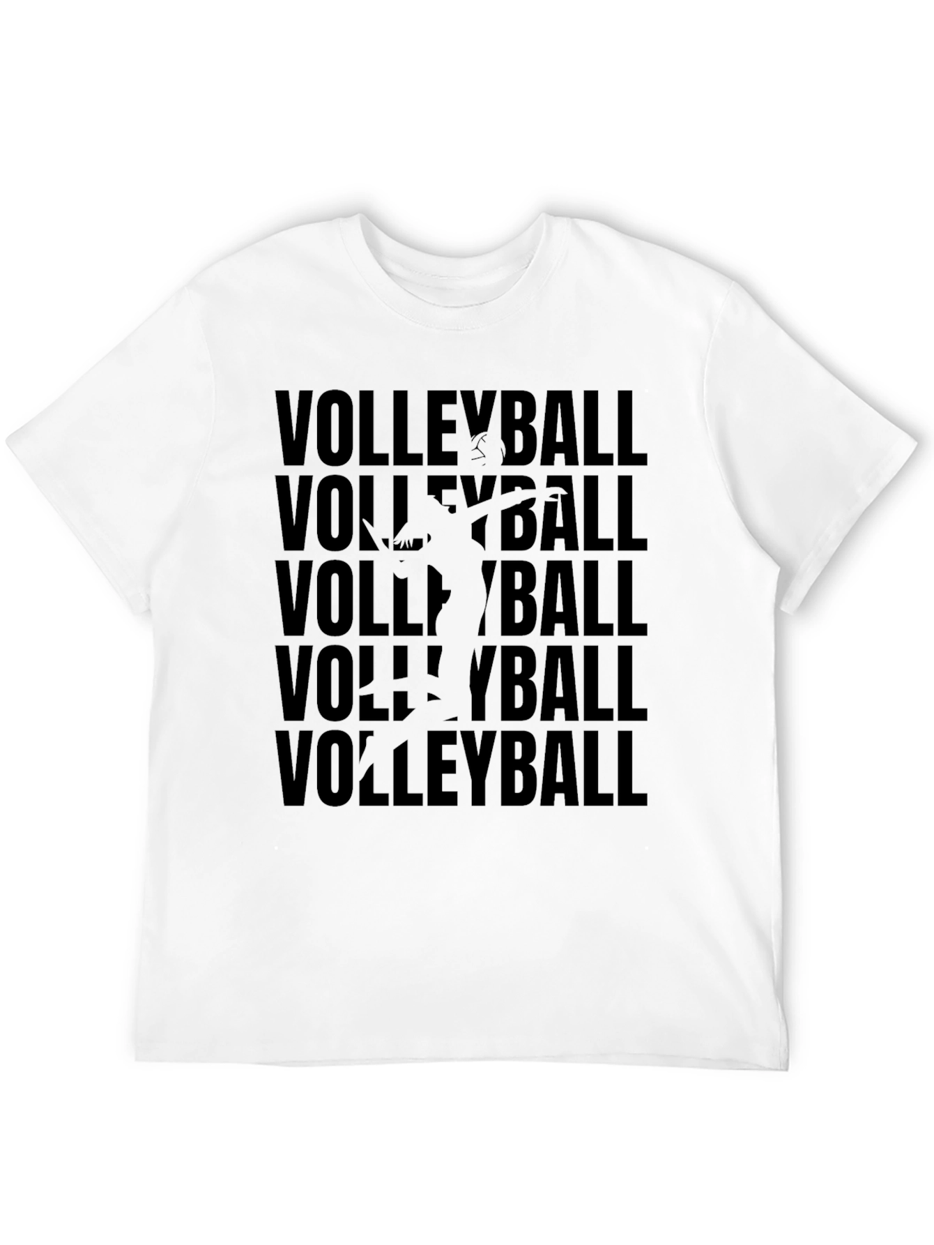 Volleyball Graphic Tee - Black
