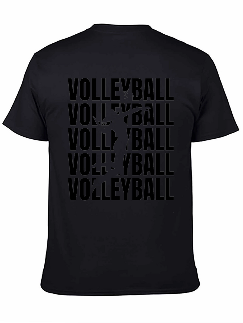 Volleyball Graphic Tee - Black