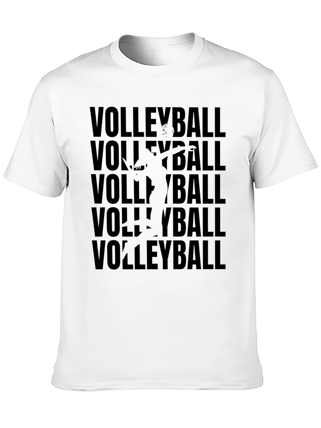 Volleyball Graphic Tee - Black