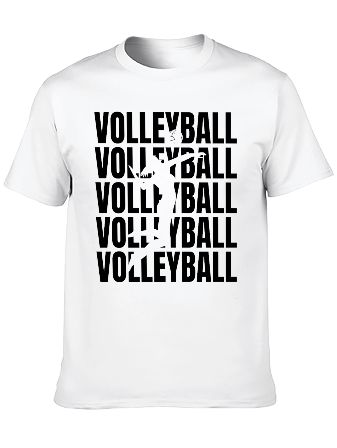 Volleyball Graphic Tee - Black