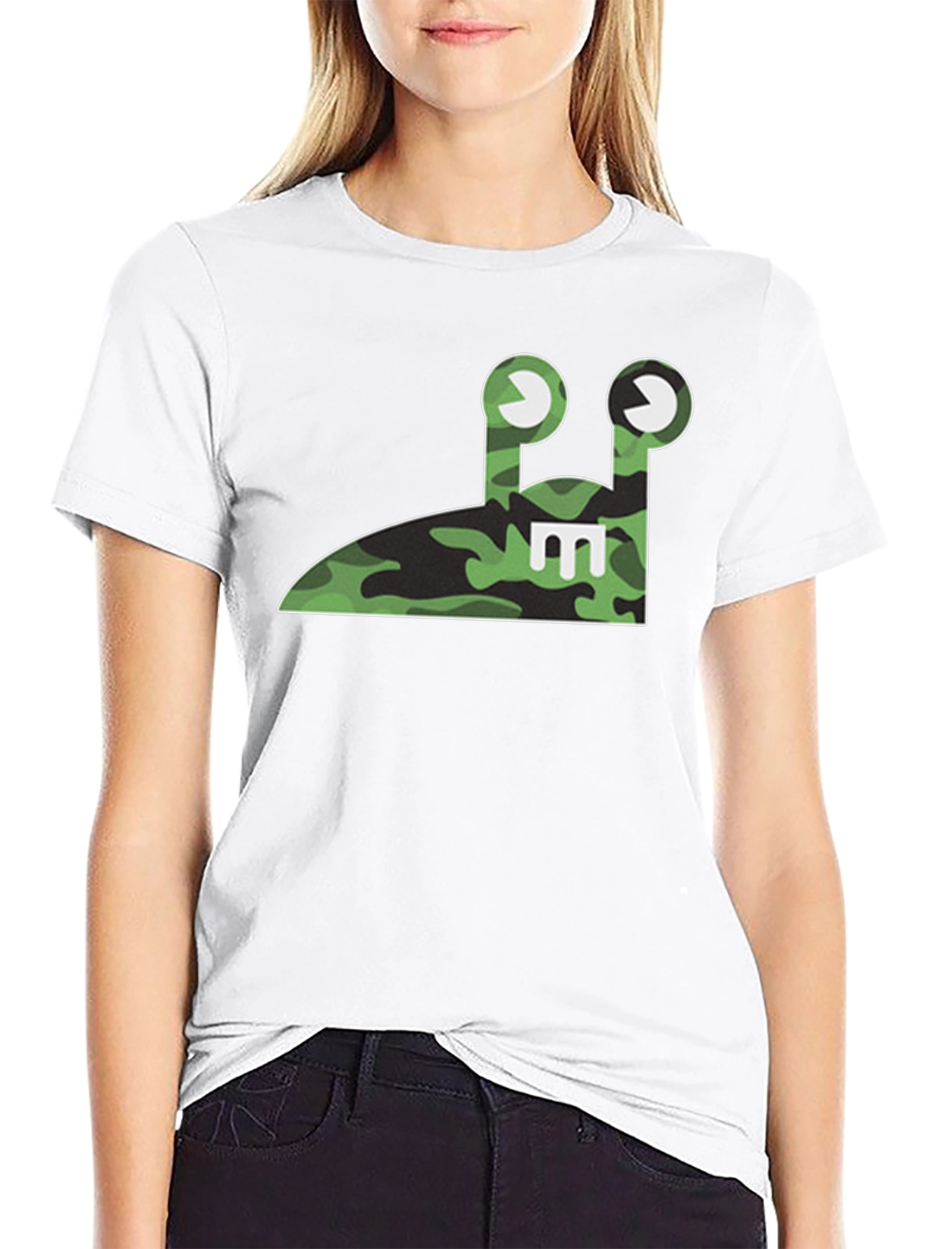 Camo Slug E T-Shirt - Fun Unique Design