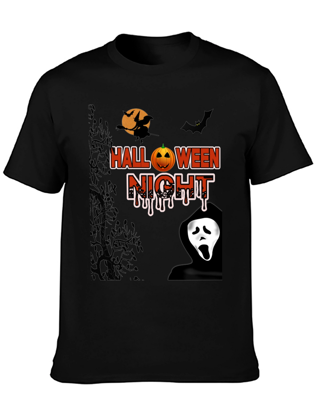 Halloween Night Graphic T-Shirt
