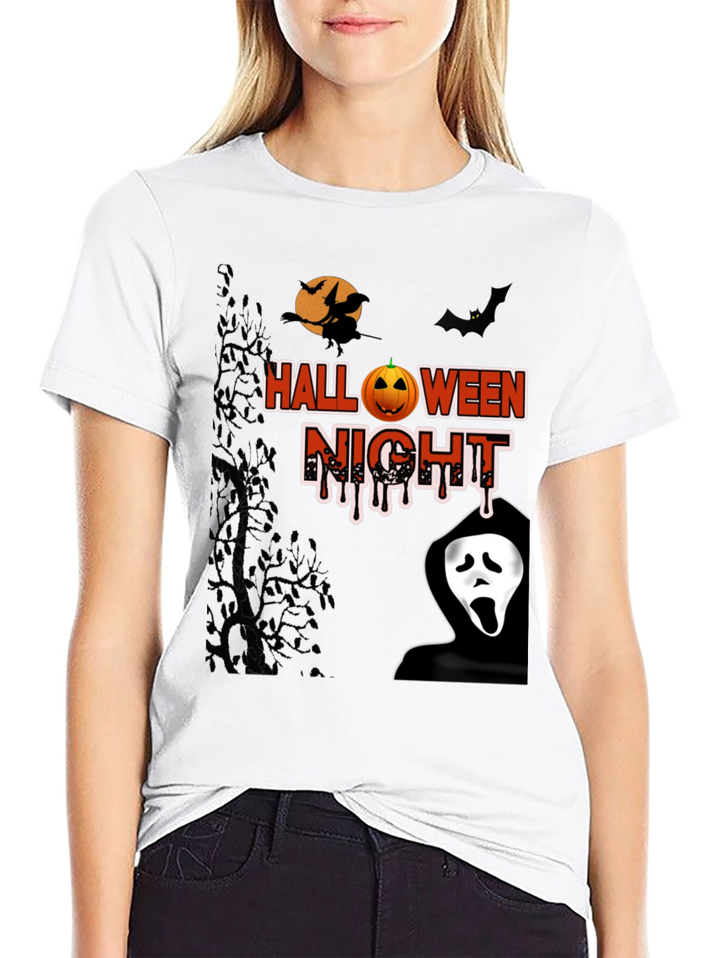 Halloween Night Graphic T-Shirt