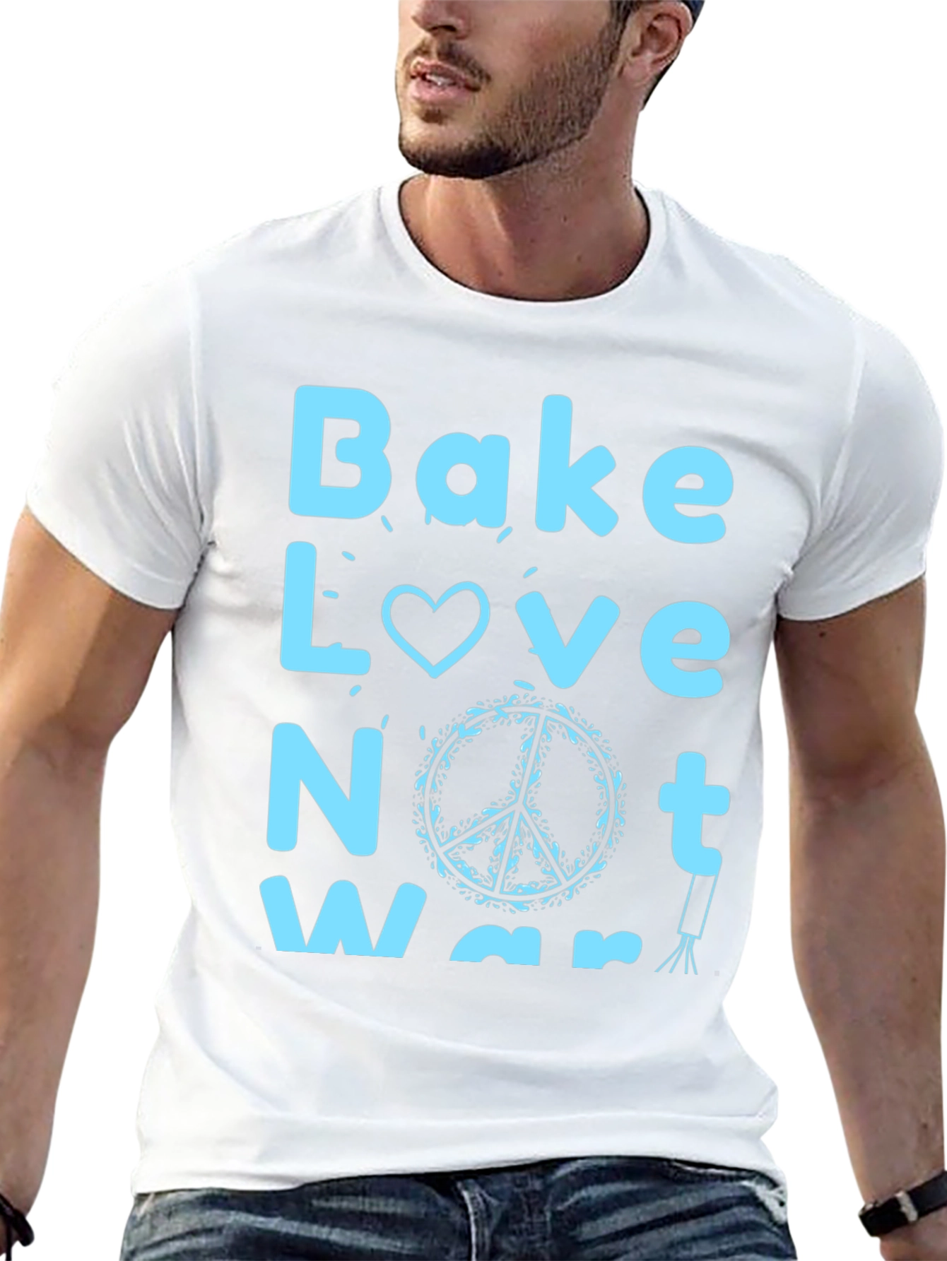 Bake Love Not War Graphic T-Shirt