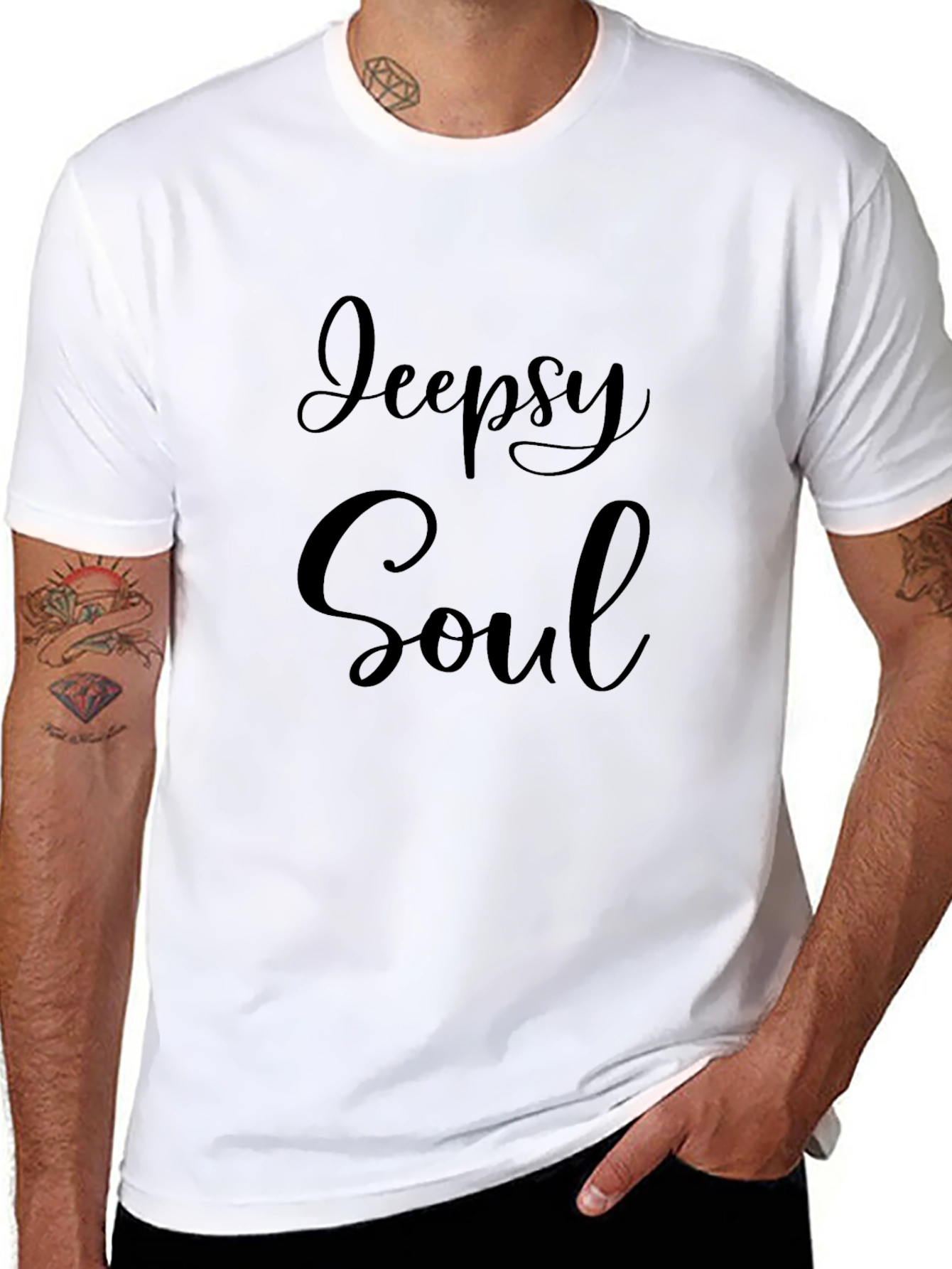 Jeepsy Soul Black Tee Casual Comfort