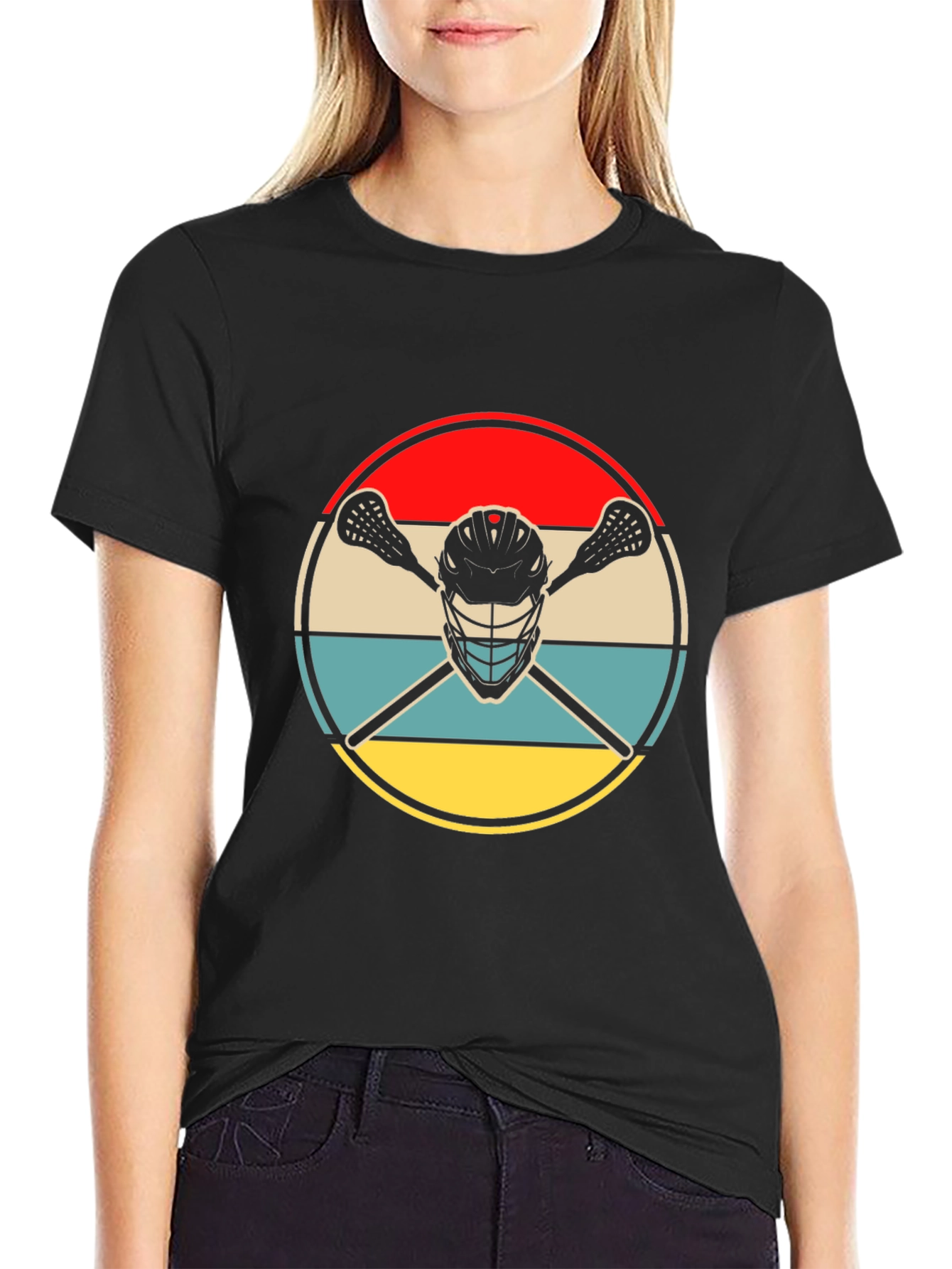 Lacrosse Helmet Graphic Tee