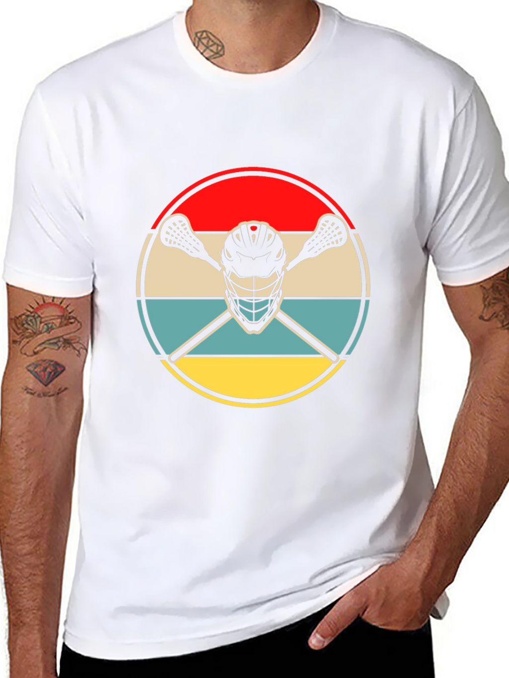 Lacrosse Helmet Graphic Tee