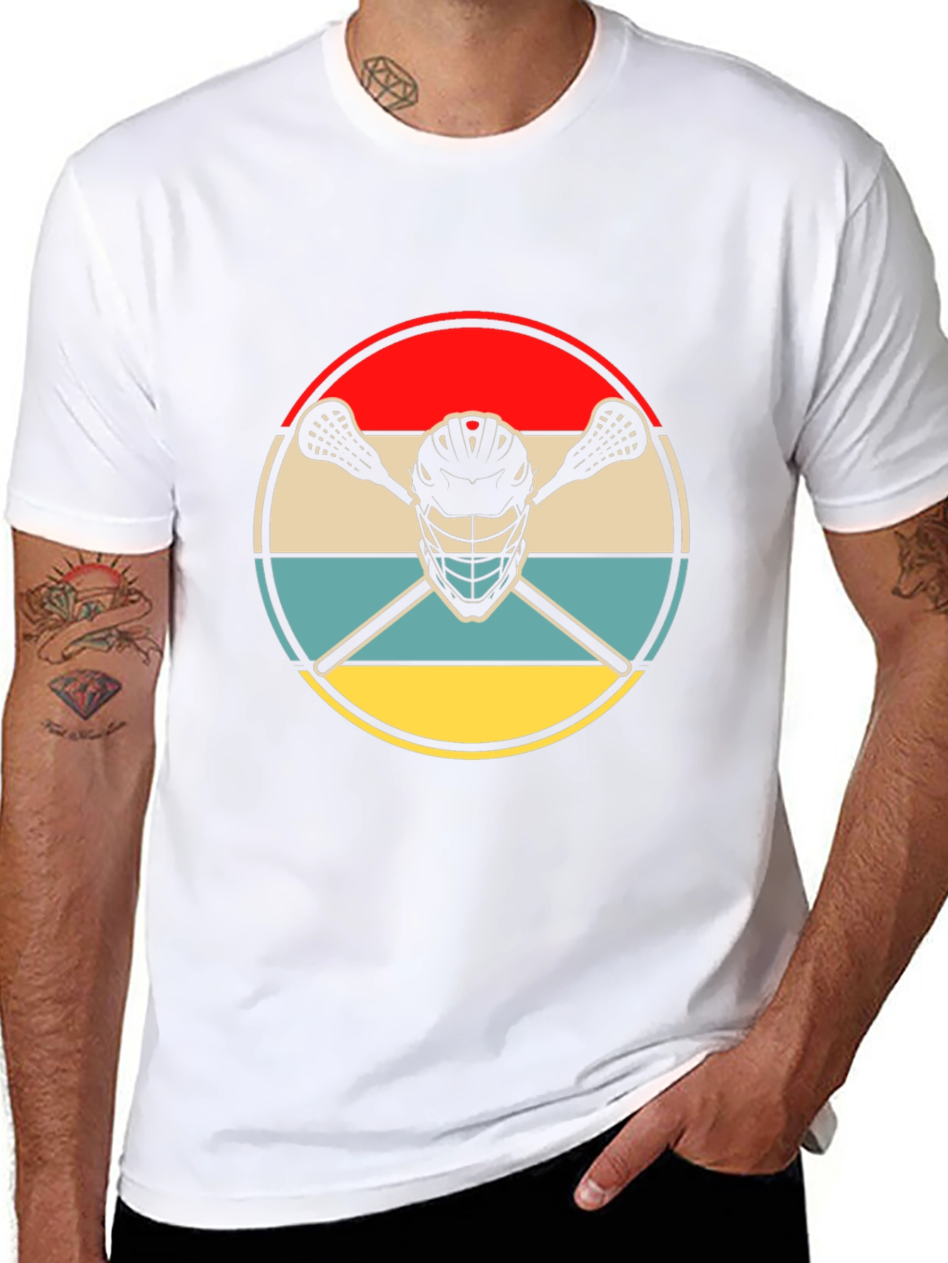 Lacrosse Helmet Graphic Tee