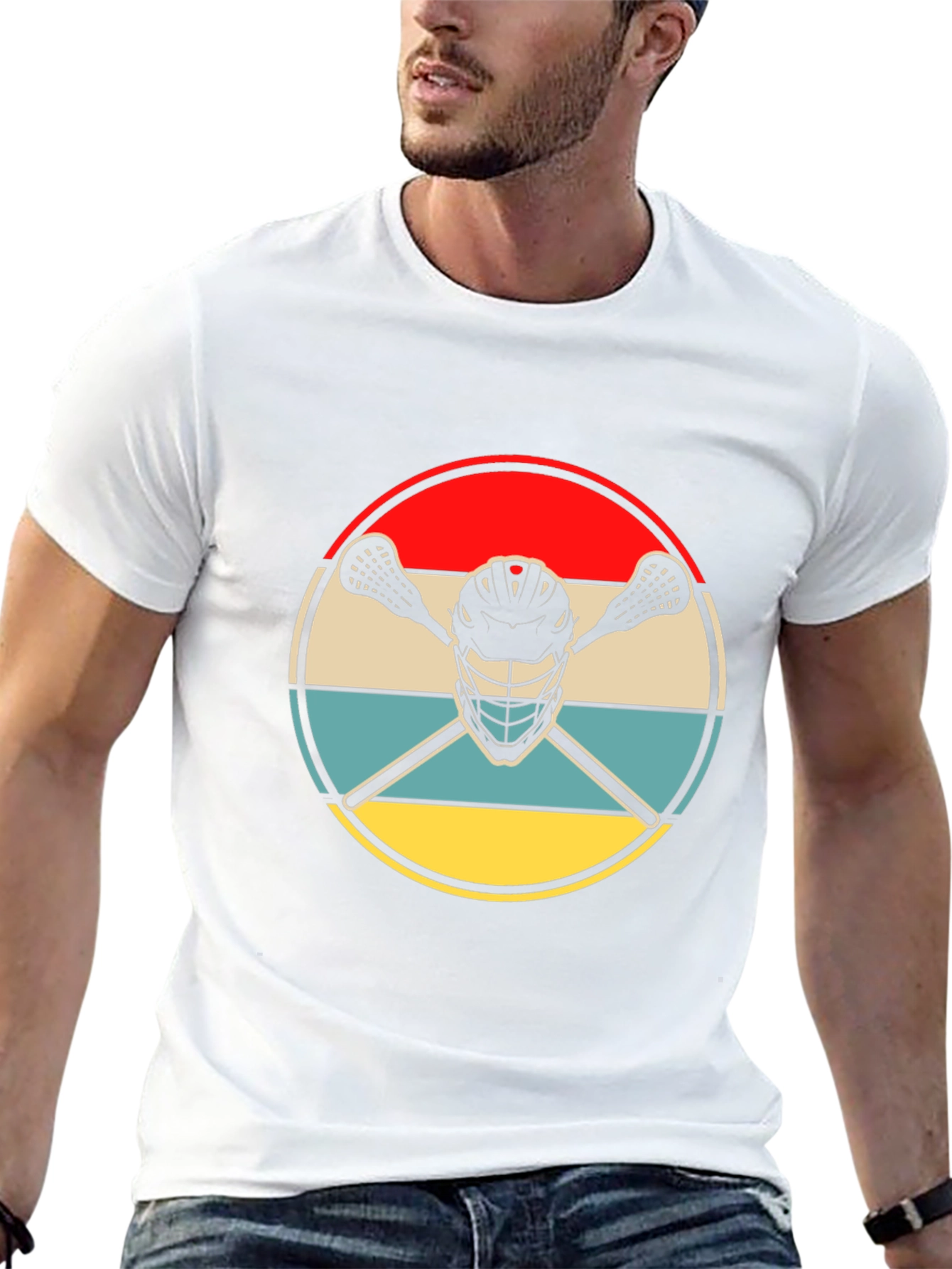 Lacrosse Helmet Graphic Tee