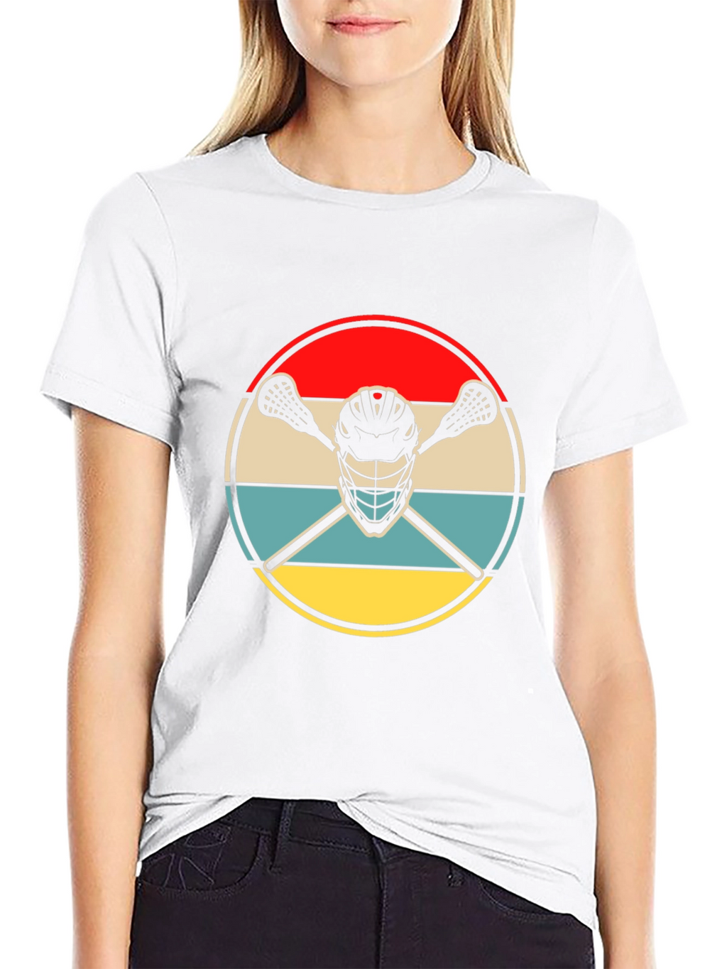 Lacrosse Helmet Graphic Tee