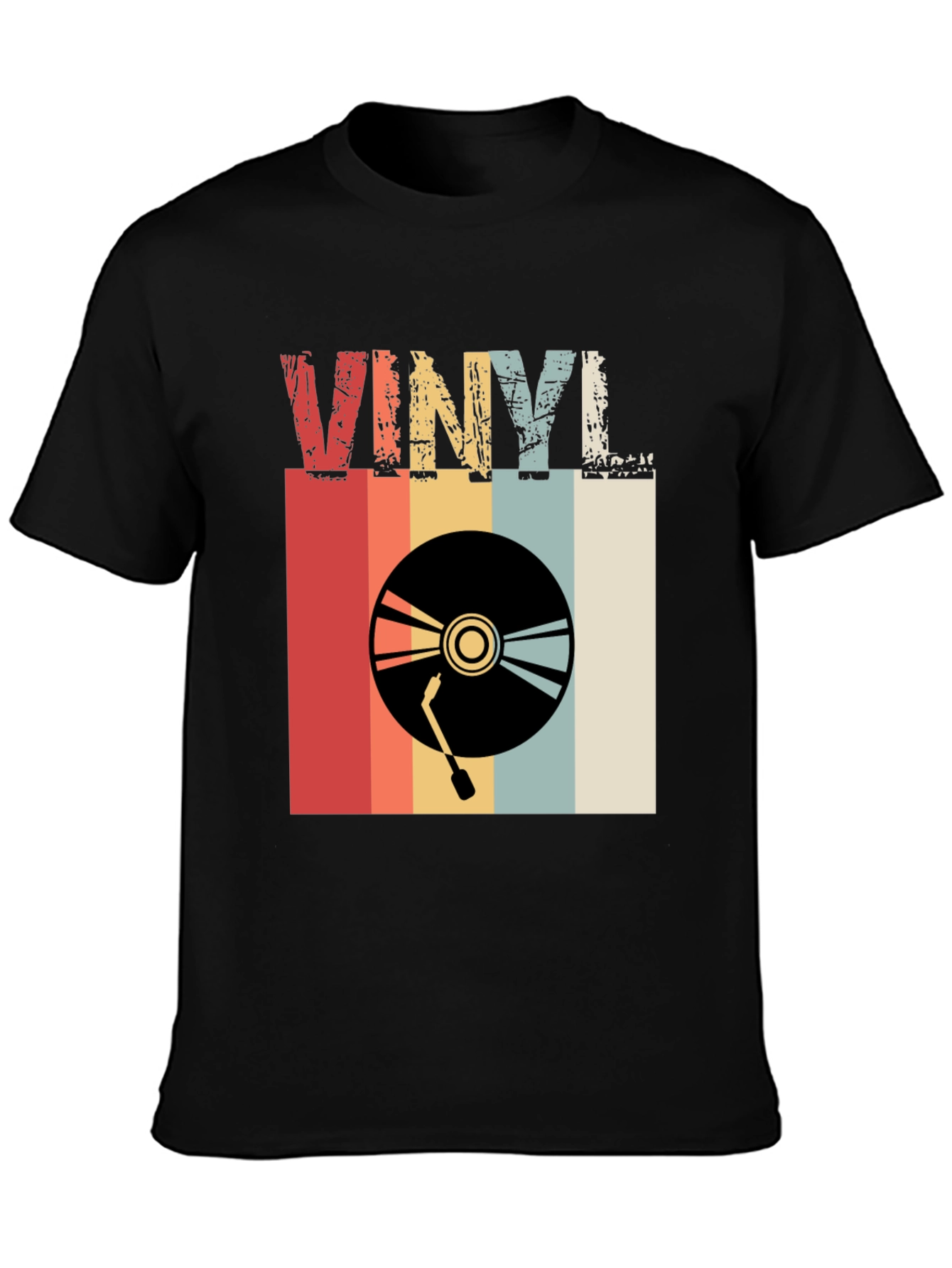 Retro Vinyl Record T-Shirt - Classic Music Tee