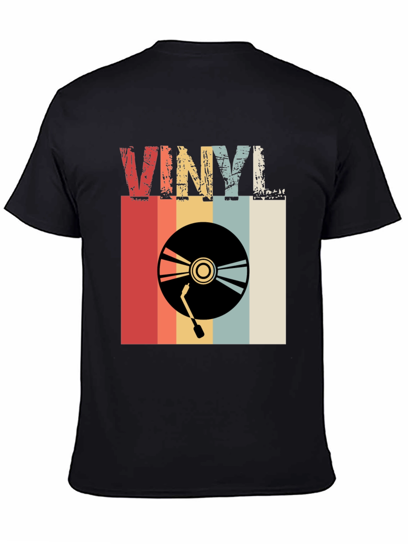 Retro Vinyl Record T-Shirt - Classic Music Tee