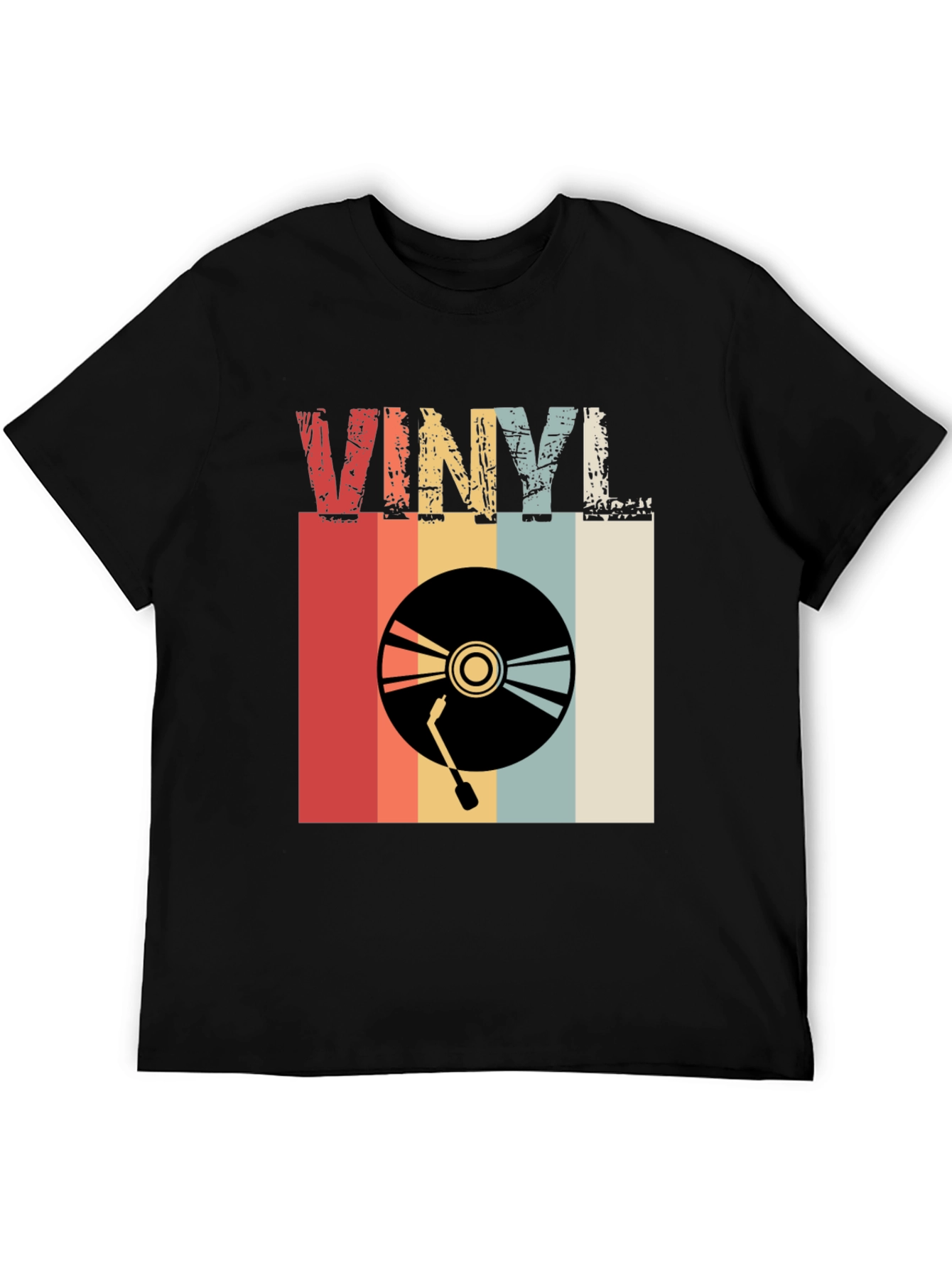 Retro Vinyl Record T-Shirt - Classic Music Tee