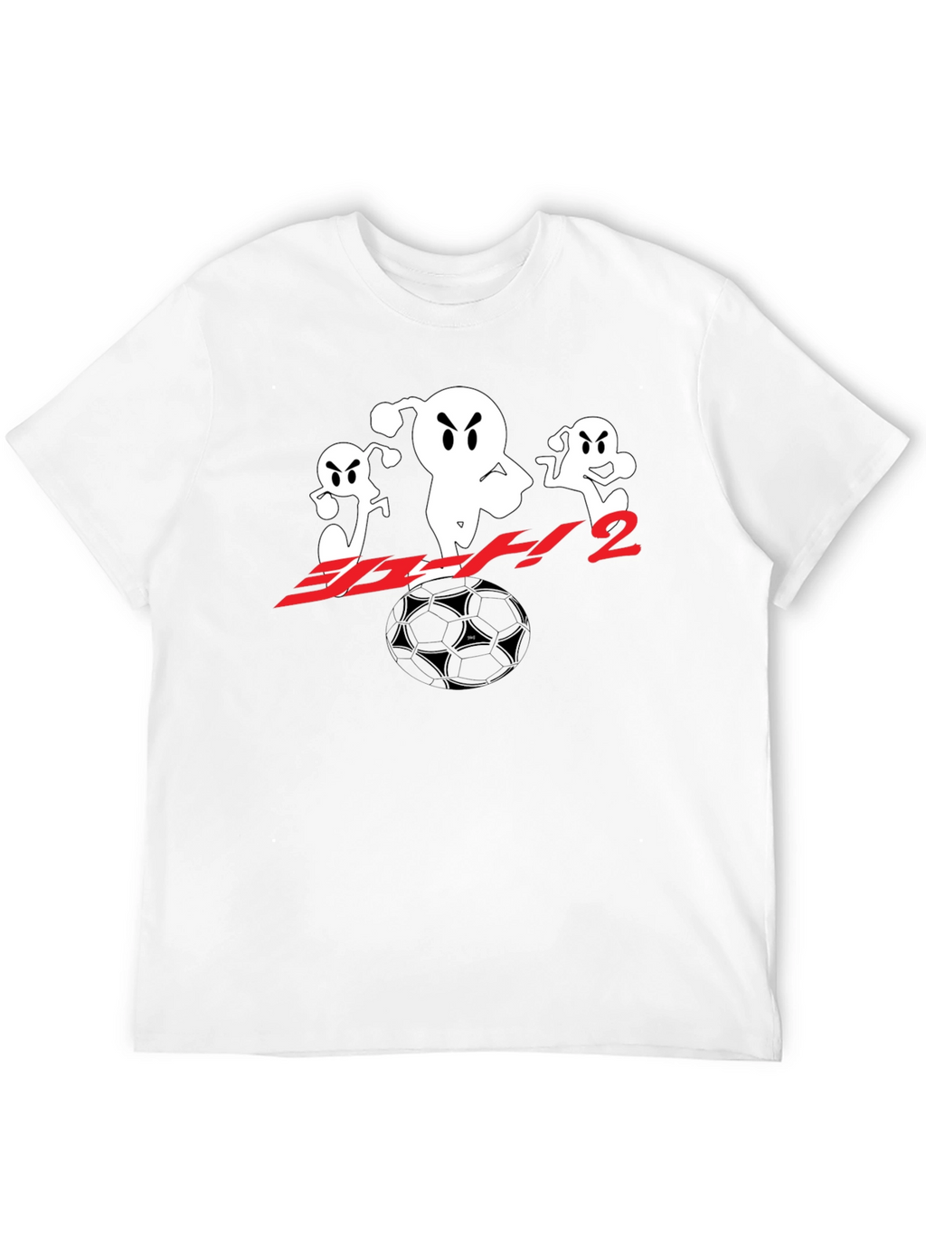 Black T-Shirt with Anime Soccer Design