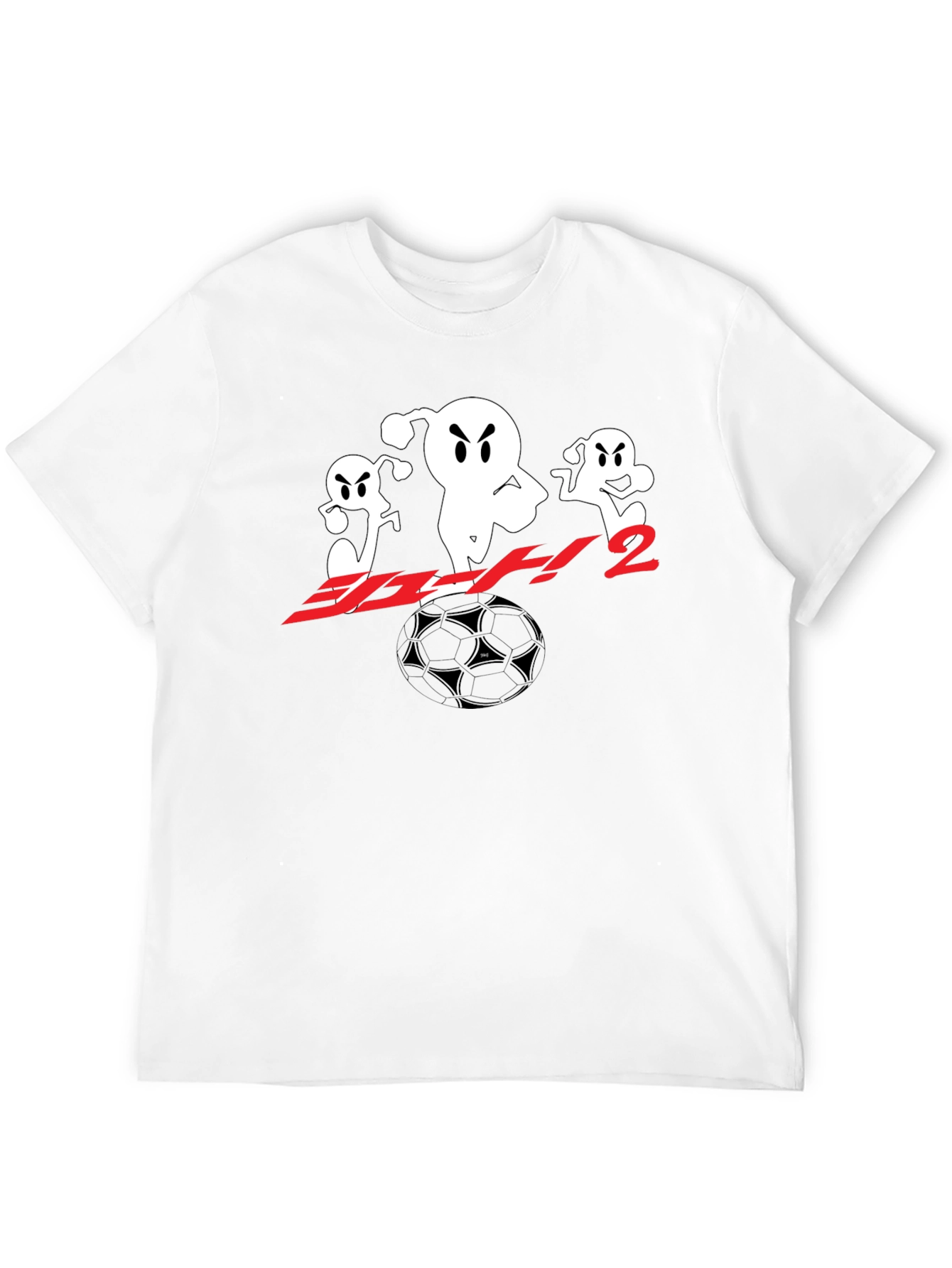 Black T-Shirt with Anime Soccer Design