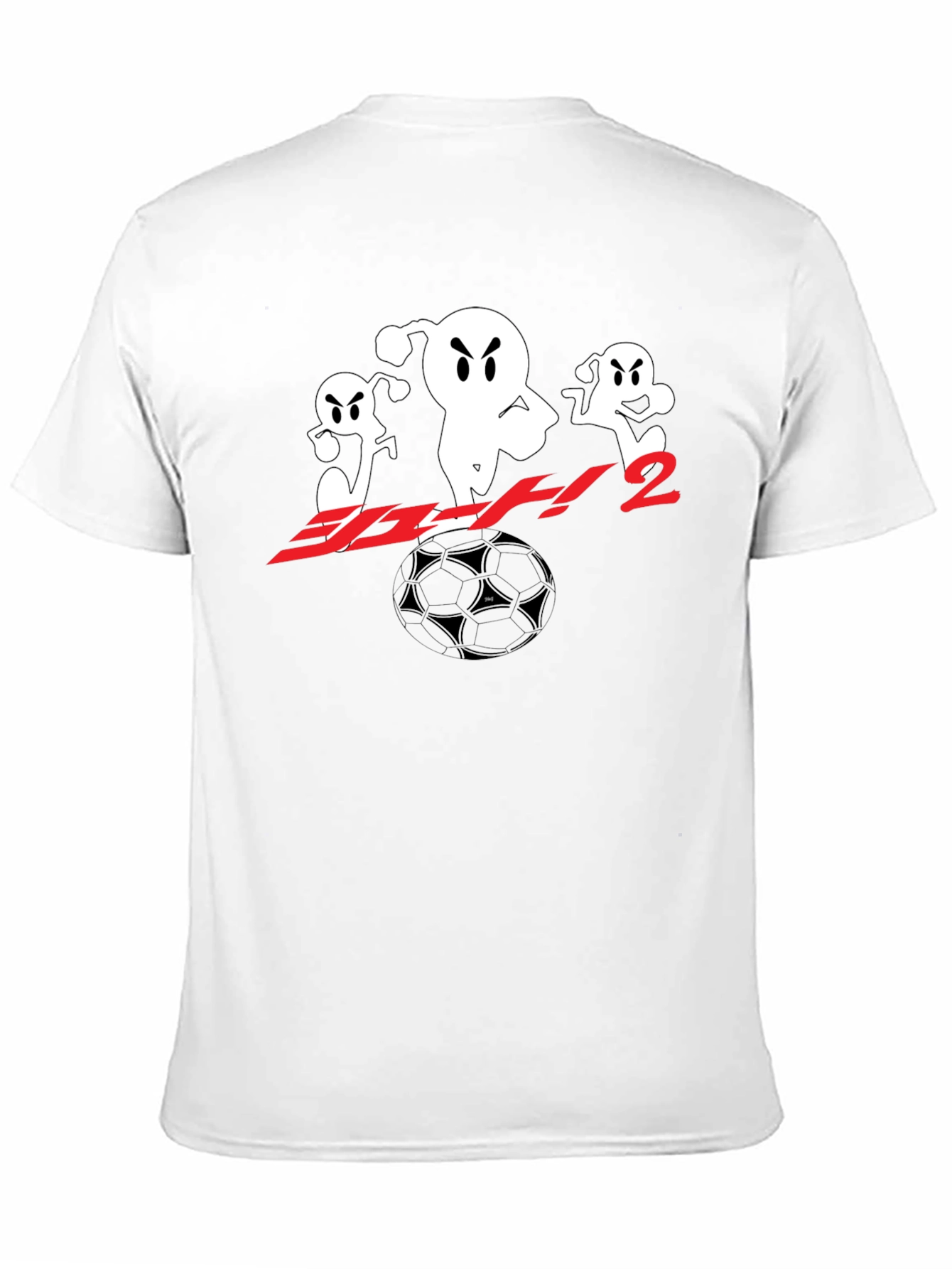 Black T-Shirt with Anime Soccer Design