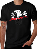 Black T-Shirt with Anime Soccer Design