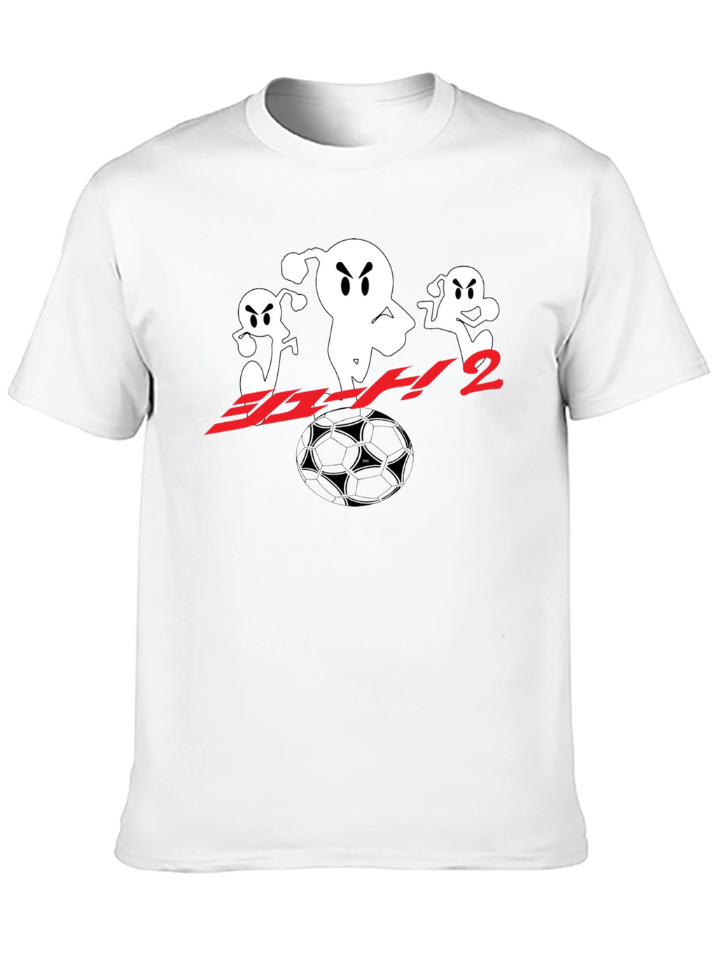 Black T-Shirt with Anime Soccer Design