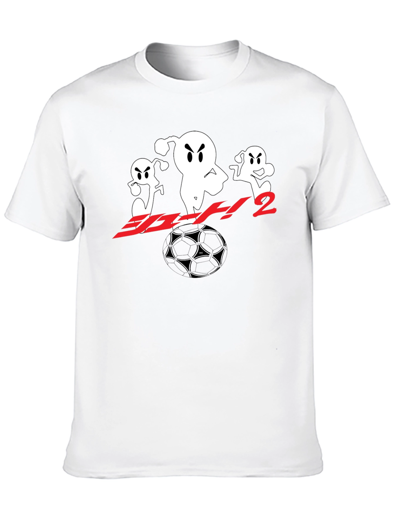Black T-Shirt with Anime Soccer Design