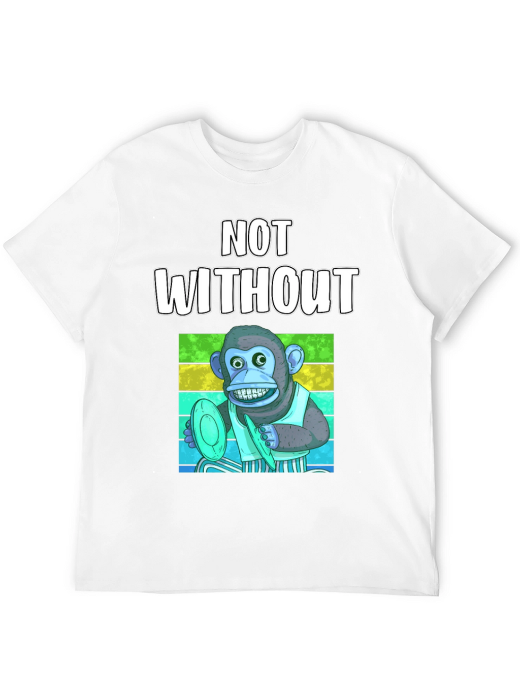 Monkey T-Shirt: Not Without My Horn