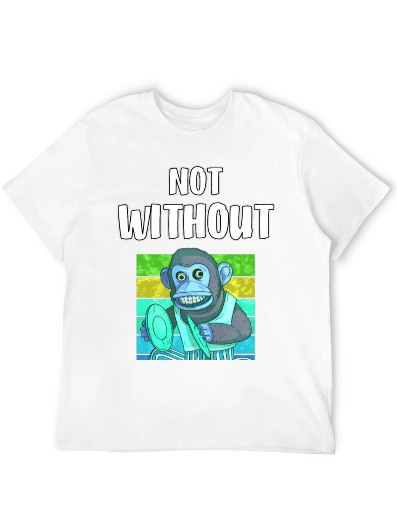 Monkey T-Shirt: Not Without My Horn