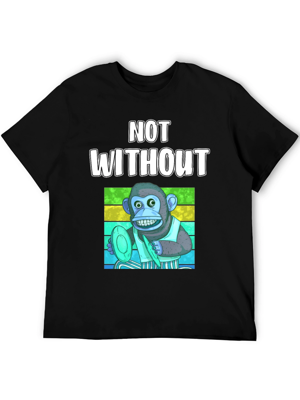 Monkey T-Shirt: Not Without My Horn