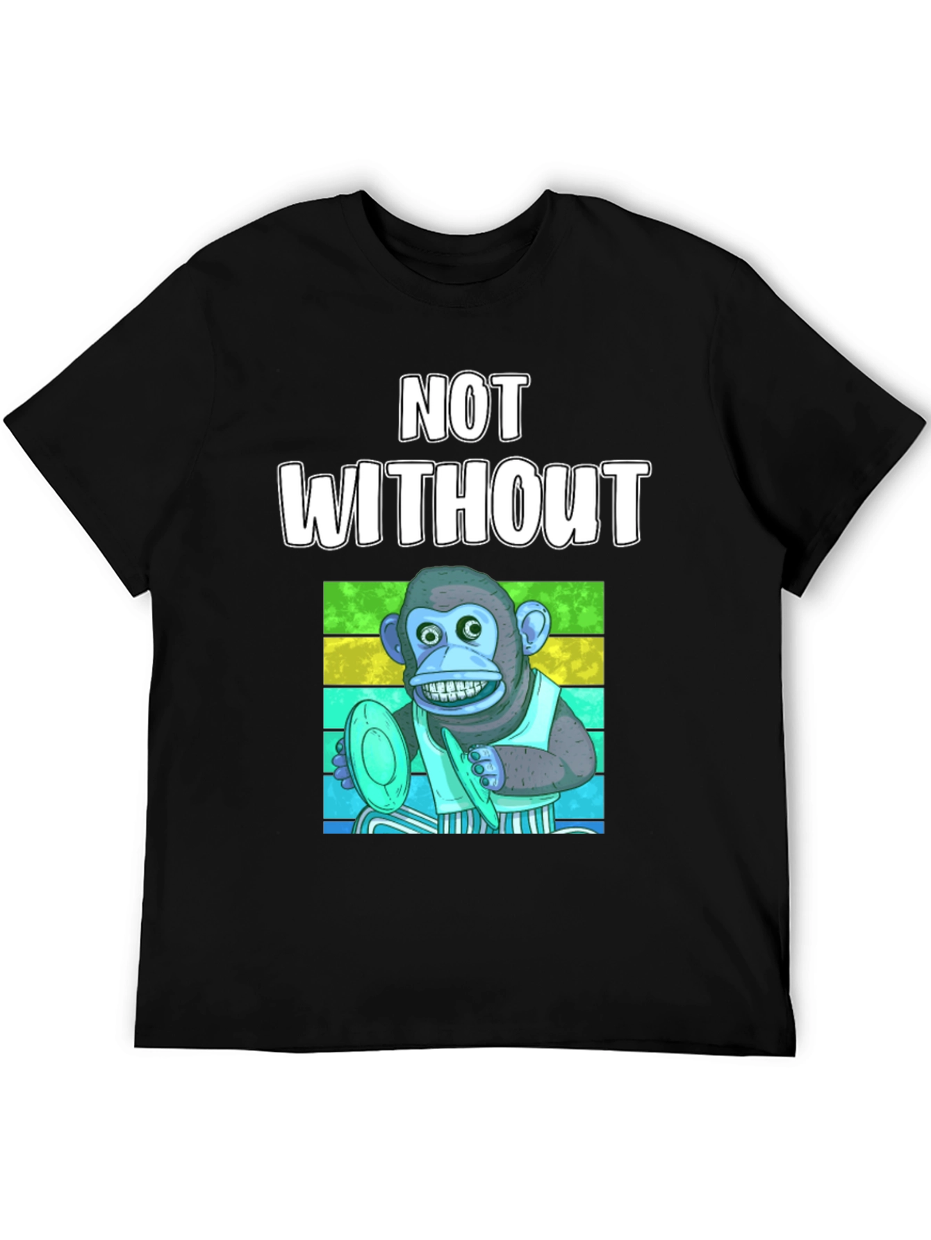 Monkey T-Shirt: Not Without My Horn