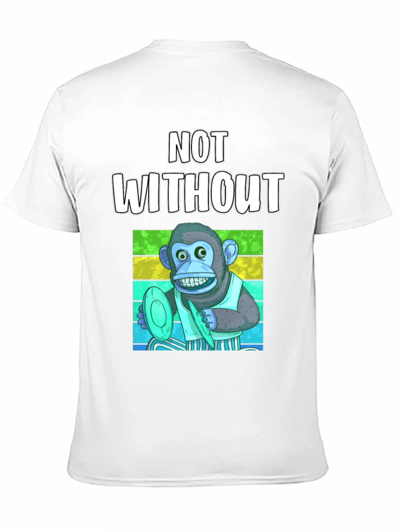Monkey T-Shirt: Not Without My Horn
