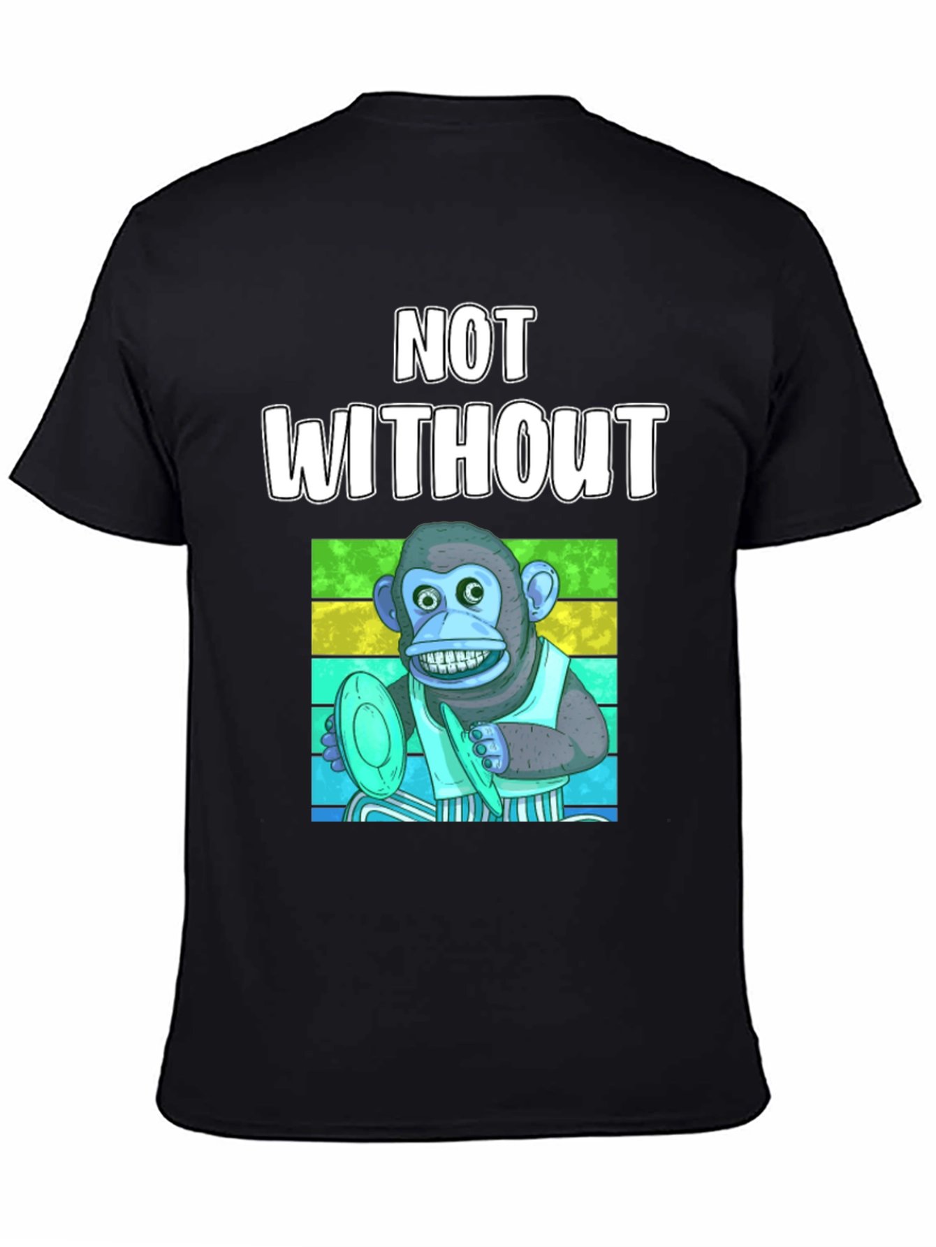 Monkey T-Shirt: Not Without My Horn