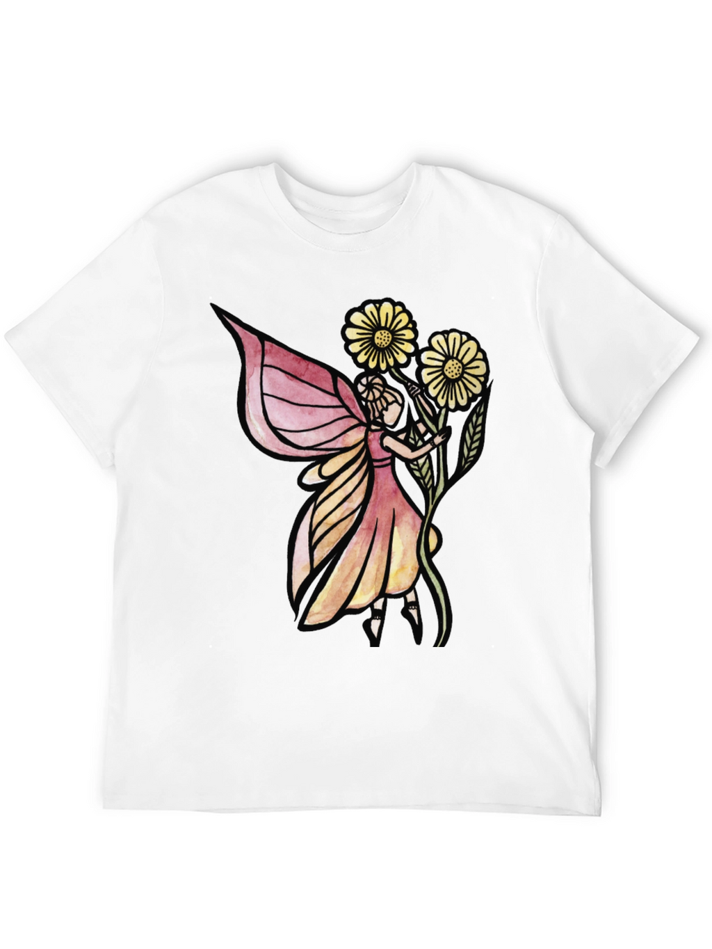 Fairy Graphic Black T-Shirt