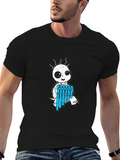 Alien Pan Pipes Graphic Tee - Cool Black T-Shirt