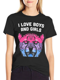 I Love Boys and Girls Cheetah Graphic Tee