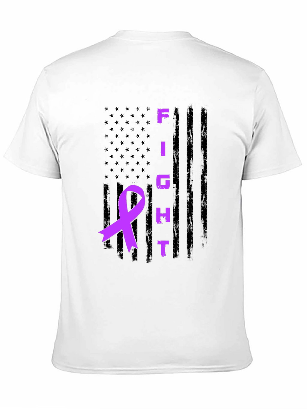 Fight Awareness Ribbon Graphic T-Shirt
