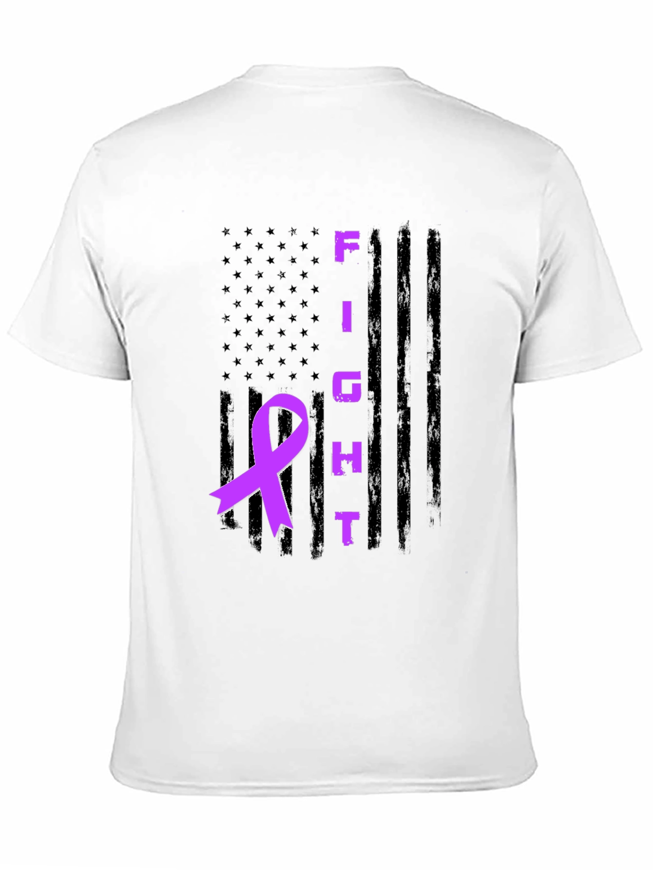 Fight Awareness Ribbon Graphic T-Shirt