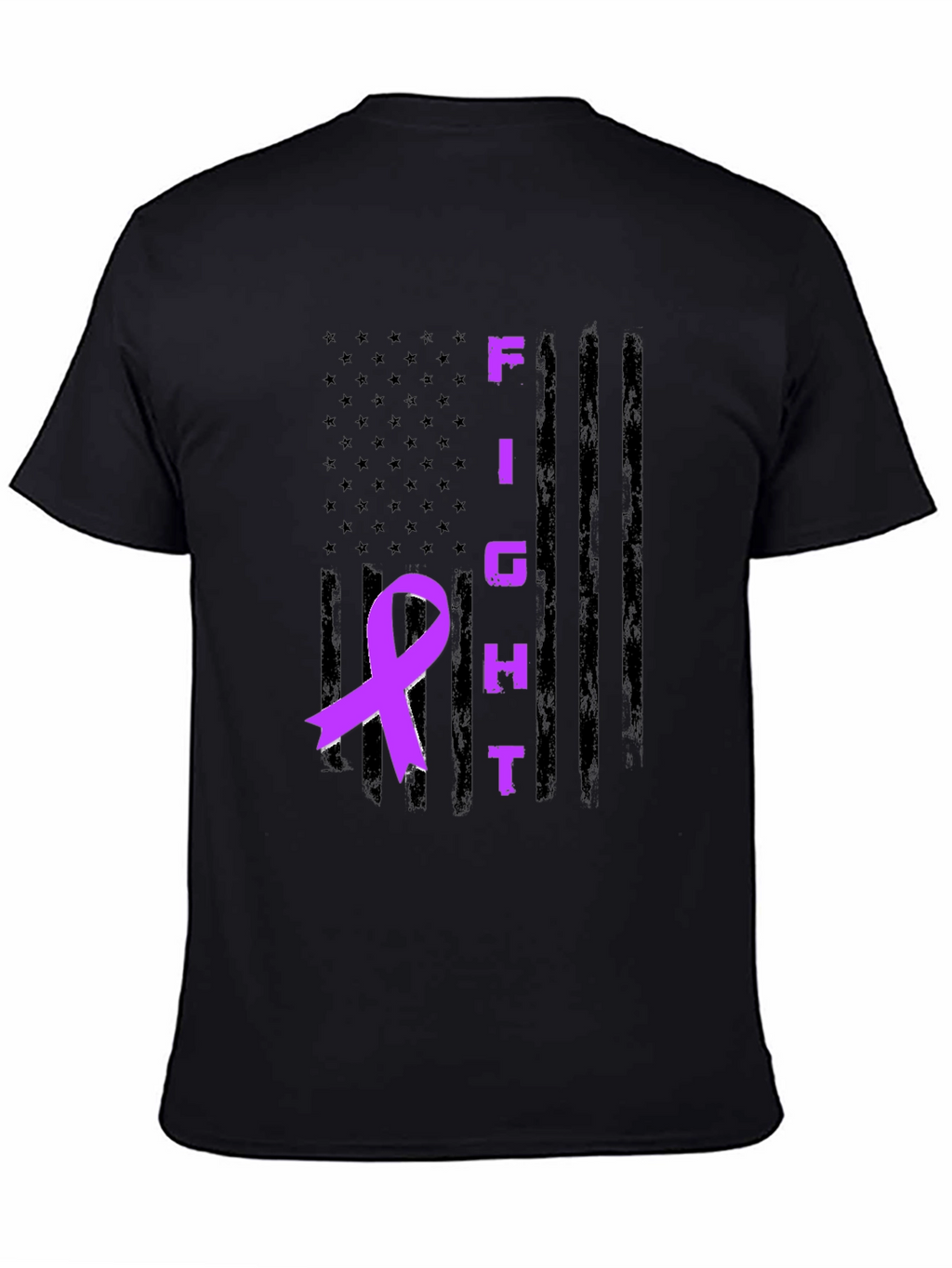 Fight Awareness Ribbon Graphic T-Shirt