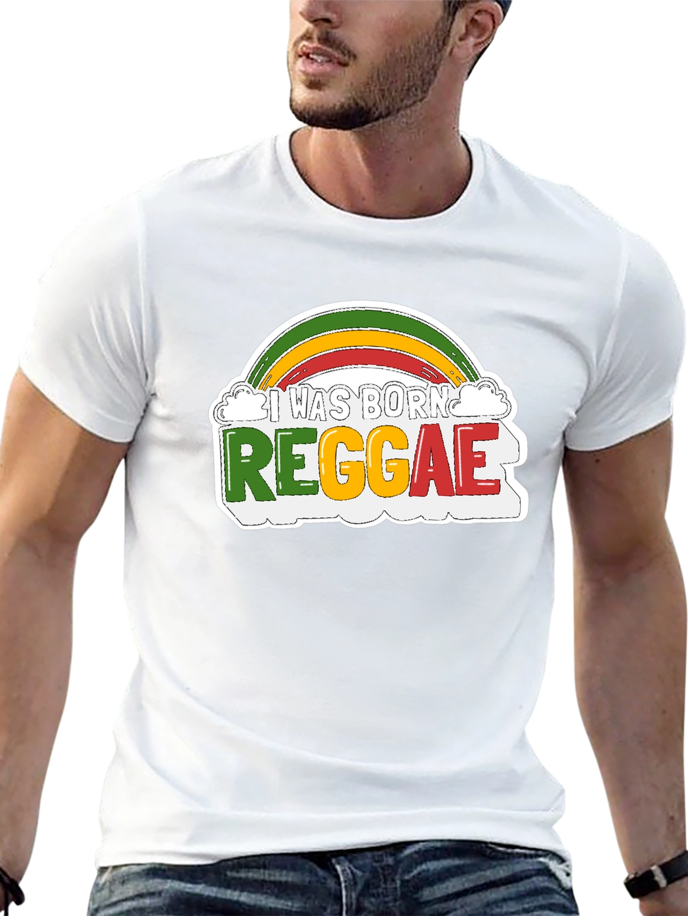 I Was Born Reggae Graphic Tee