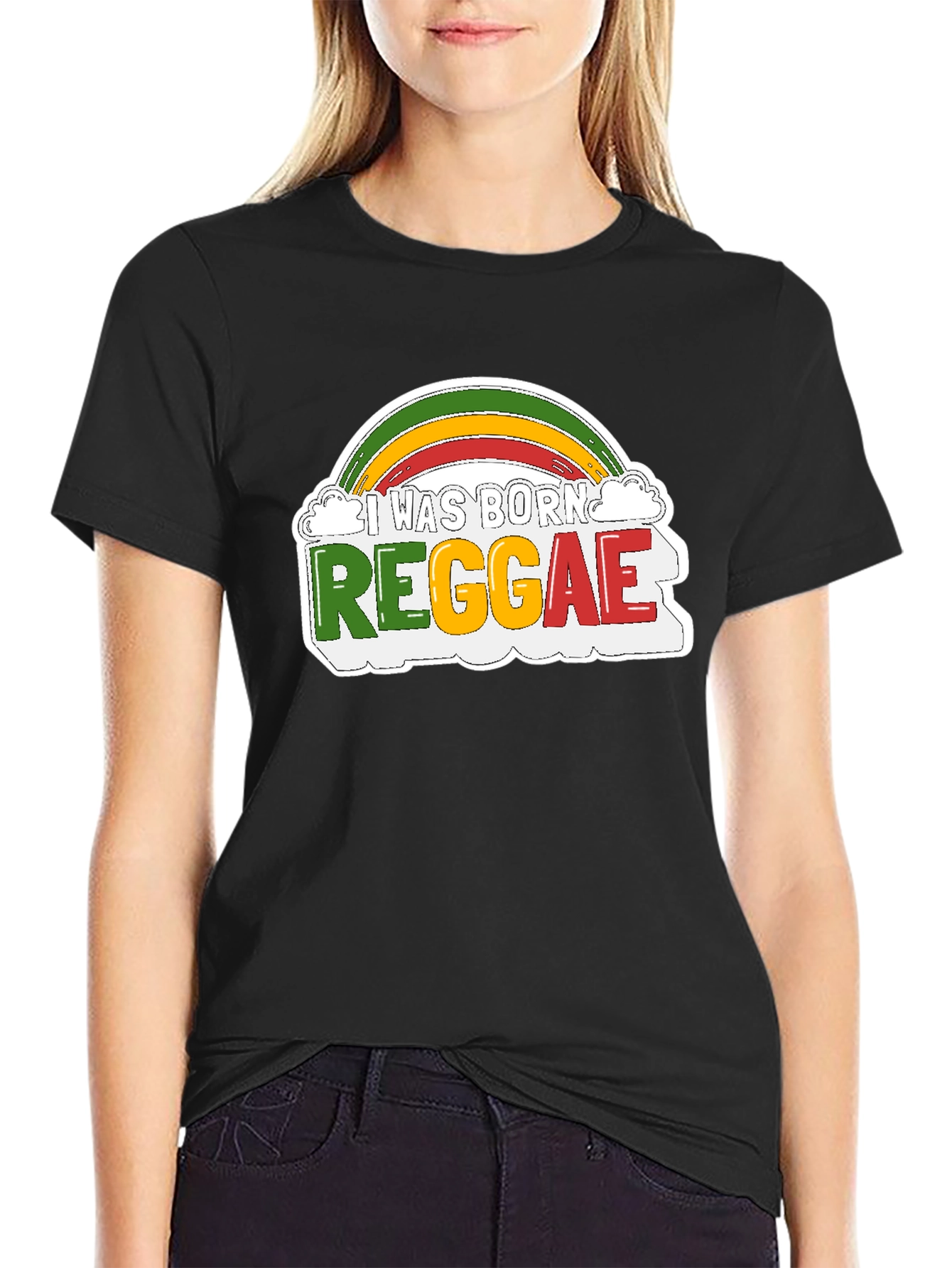 I Was Born Reggae Graphic Tee